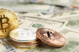 aspio article bitcoin pile top dolar bills